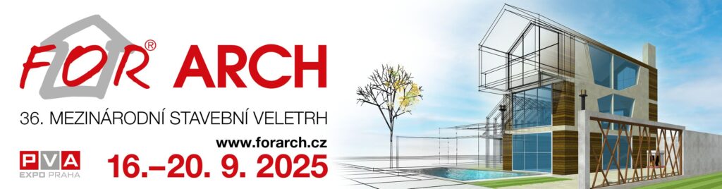 Pozvánka na veletrh FOR ARCH konající se od 16.9.2025 do 20.9.2025